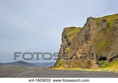 Hjorleifshodfdi Cliffs, Iceland View Large Photo Image Stock Image - Hjorleifshodfdi Cliffs, Iceland. Fotosearch