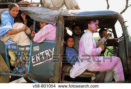 HOLI FESTIVAL OF COLOUR, MATHURA ROAD, UTTAR PRADESH, INDIA View Large Photo Image Picture - HOLI FESTIVAL OF COLOUR, MATHURA ROAD, UTTAR PRADESH, INDIA. Fotosearch