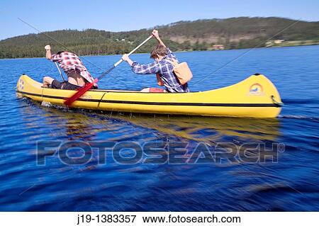 Stock Photo - Holiday at summer cottage, family and relatives North of Sweden. Fotosearch