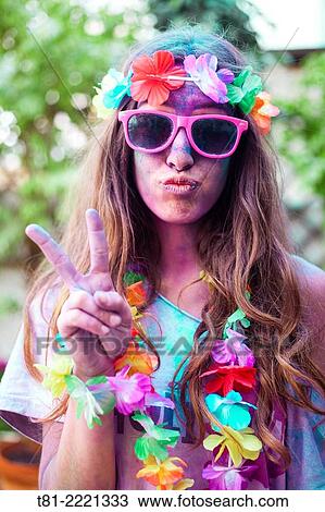 holiday fun run, Holi festival of color, Valencia Spain. View Large Photo Image Stock Image - holiday fun run, Holi festival of color, Valencia Spain.. Fotosearch