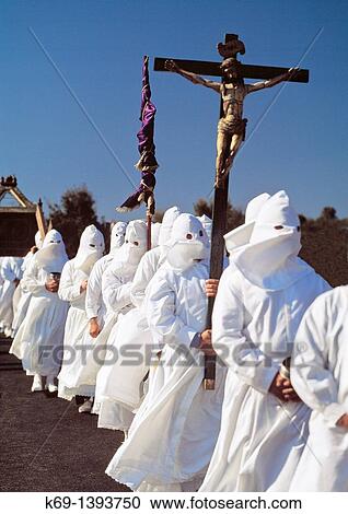Holy Week procession, Bercianos de Aliste, Zamora province, Castilla-Leon, Spain View Large Photo Image Stock Image - Holy Week procession, Bercianos de Aliste, Zamora province, Castilla-Leon, Spain. Fotosearch