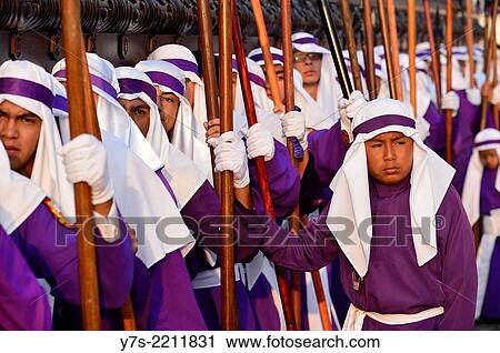Holy Week procession in Antigua, Guatemala, Central America. View Large Photo Image Stock Image - Holy Week procession in Antigua, Guatemala, Central America.. Fotosearch