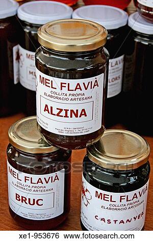 honey jars. View Large Photo Image Stock Photograph - honey jars.. Fotosearch