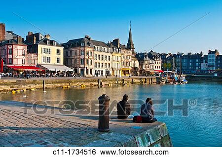 Honfleur, Normandy, France, Europe View Large Photo Image Stock Photograph - Honfleur, Normandy, France, Europe. Fotosearch