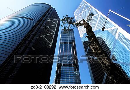 Stock Image - hong kong. china bank in financial district.. Fotosearch