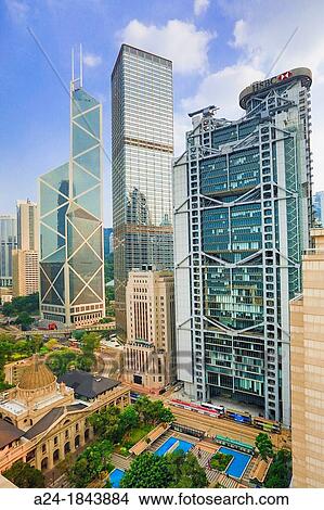 Hong Kong City, Central Hong Kong, Legislative Council Bldg, Bank of China and Hong Kong Bank Bldgs View Large Photo Image Picture - Hong Kong City, Central Hong Kong, Legislative Council Bldg, Bank of China and Hong Kong Bank Bldgs. Fotosearch