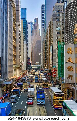 Hong Kong City, Hong Kong island, Central District View Large Photo Image Stock Photograph - Hong Kong City, Hong Kong island, Central District. Fotosearch