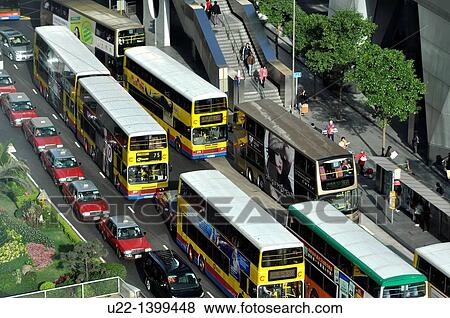 Hong Kong: urban traffic in Central View Large Photo Image Stock Photo - Hong Kong: urban traffic in Central. Fotosearch