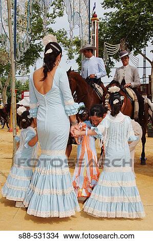 Picture - Horse fair in Jerez. Cadiz province. Spain.. Fotosearch