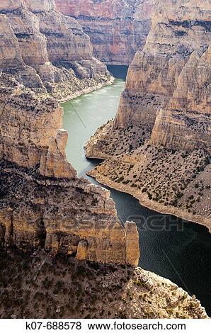 Horseshoe Bend, Bighorn Canyon National Recreation Area, Wyoming, USA. View Large Photo Image Stock Photo - Horseshoe Bend, Bighorn Canyon National Recreation Area, Wyoming, USA.. Fotosearch