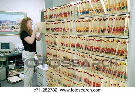 Hospital file room View Large Photo Image Stock Image - Hospital file room. Fotosearch