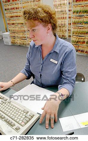 Hospital record room View Large Photo Image Stock Photography - Hospital record room. Fotosearch