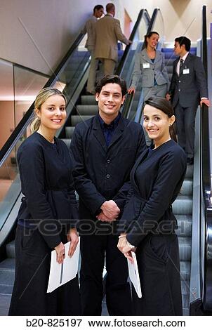 Stock Photo - Hostesses, convention center, Kursaal Center. San Sebastian, Guipuzcoa, Basque Country, Spain. Fotosearch