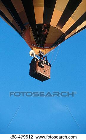 Stock Image - Hot air balloon, Netherlands. Fotosearch
