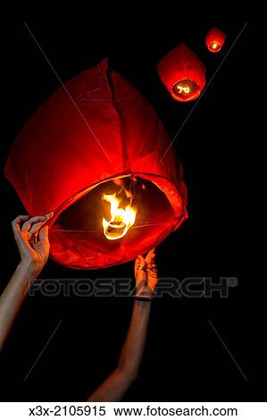 Hot air balloons released in the air. View Large Photo Image Stock Photography - Hot air balloons released in the air.. Fotosearch