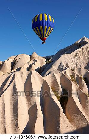 Hot Air Baloons over Goreme, Cappadocia Turkey View Large Photo Image Stock Photo - Hot Air Baloons over Goreme, Cappadocia Turkey. Fotosearch