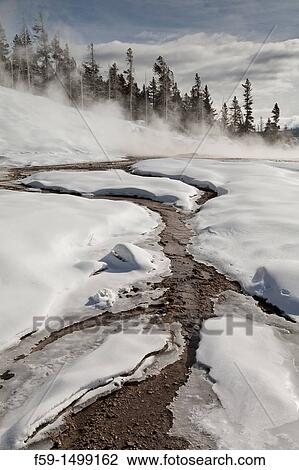 Hot Spring, Winter, Upper Geyser Basin, Yellowstone NP, WY View Large Photo Image Stock Image - Hot Spring, Winter, Upper Geyser Basin, Yellowstone NP, WY. Fotosearch