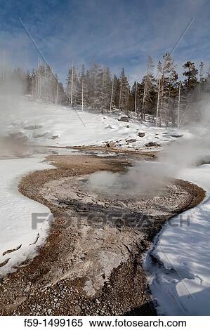 Hot Spring, Winter, Upper Geyser Basin, Yellowstone NP, WY View Large Photo Image Stock Photography - Hot Spring, Winter, Upper Geyser Basin, Yellowstone NP, WY. Fotosearch