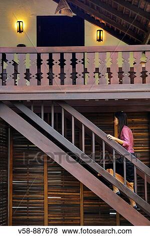 Hotel 3 Nagas, Luang Prabang, Laos View Large Photo Image Stock Photo - Hotel 3 Nagas, Luang Prabang, Laos. Fotosearch