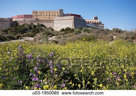 hotel and old walls in Ibiza city, Spain. View Large Photo Image Stock Photography - hotel and old walls in Ibiza city, Spain.. Fotosearch