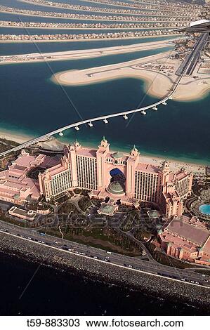 Hotel Atlantis at The Palm from the Air, Dubai, United Arabian Emirates View Large Photo Image Stock Image - Hotel Atlantis at The Palm from the Air, Dubai, United Arabian Emirates. Fotosearch