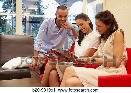 Stock Image - Hotel hall, Hotel Balneario de Acua, Pontevedra, Galicia, Spain. Fotosearch