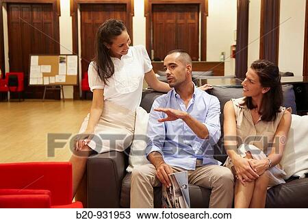 Stock Image - Hotel hall, Hotel Balneario de Acua, Pontevedra, Galicia, Spain. Fotosearch