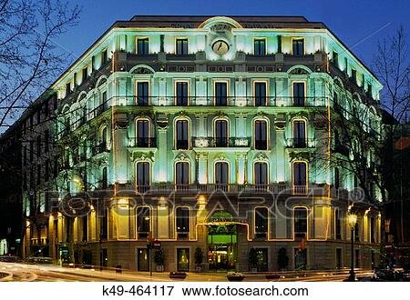 Hotel Havana. Gran Via. Barcelona. Catalonia. Spain. View Large Photo Image Stock Photo - Hotel Havana. Gran Via. Barcelona. Catalonia. Spain.. Fotosearch