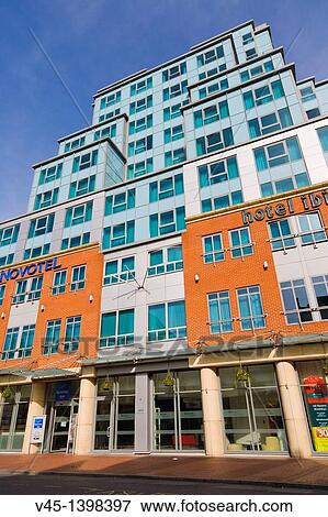 Hotel Ibis and Novotel, Friar Street, Reading, Berkshire, England, UK. View Large Photo Image Stock Photo - Hotel Ibis and Novotel, Friar Street, Reading, Berkshire, England, UK.. Fotosearch