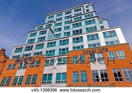 Stock Photograph - Hotel Ibis and Novotel, Friar Street, Reading, Berkshire, England, UK.. Fotosearch
