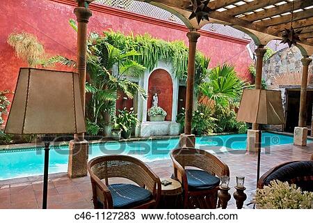 Hotel Posada del Angel. Antigua. Guatemala. Guatemala. View Large Photo Image Stock Image - Hotel Posada del Angel. Antigua. Guatemala. Guatemala.. Fotosearch