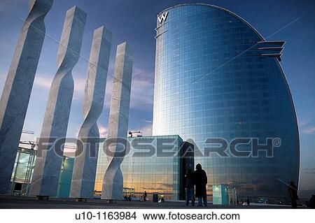 Hotel W Barcelona Hotel Vela by Ricardo Bofill, Barcelona, Catalonia, Spain View Large Photo Image Picture - Hotel W Barcelona Hotel Vela by Ricardo Bofill, Barcelona, Catalonia, Spain. Fotosearch