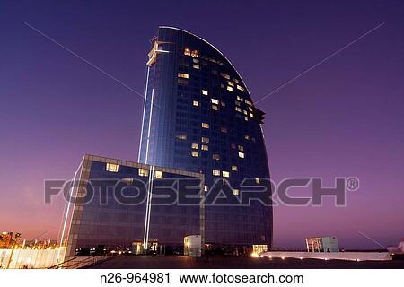 Hotel W Barcelona Hotel Vela Arquitecto: Ricardo Bofill Espaa, Catalunya, Barcelona View Large Photo Image Stock Image - Hotel W Barcelona Hotel Vela Arquitecto: Ricardo Bofill Espaa, Catalunya, Barcelona. Fotosearch