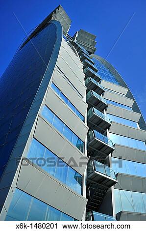 Stock Image - Hotel W by Ricardo Bofill, Barcelona, Catalonia, Spain. Fotosearch
