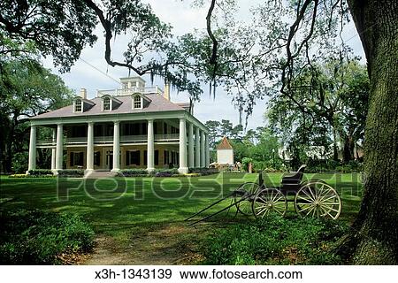 Stock Photo - Houmas House Plantation and Gardens, Louisiana, United States of America, Americas. Fotosearch