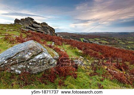 Hound Tor in the Dartmoor National Park, Devon, England, UK, Europe View Large Photo Image Stock Photo - Hound Tor in the Dartmoor National Park, Devon, England, UK, Europe. Fotosearch