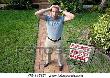 Stock Image - house foreclosure. Fotosearch