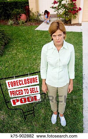 Stock Image - House foreclosure. Fotosearch