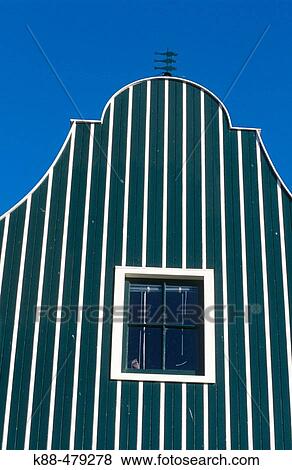 Stock Photo - House gable, Volendam. Holland. Fotosearch