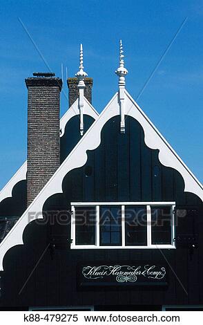 Stock Photography - House gable, Volendam. Holland. Fotosearch