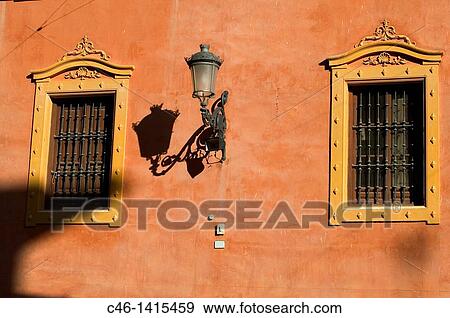 Stock Photo - House Near the cathedral Granada Andalusia Spain. Fotosearch