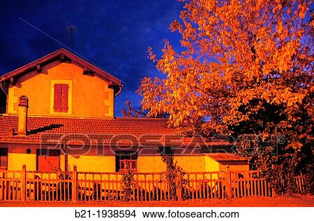House of the crossing keeper at Montpon Menesterol, Dordogne, Aquitaine, France View Large Photo Image Picture - House of the crossing keeper at Montpon Menesterol, Dordogne, Aquitaine, France. Fotosearch