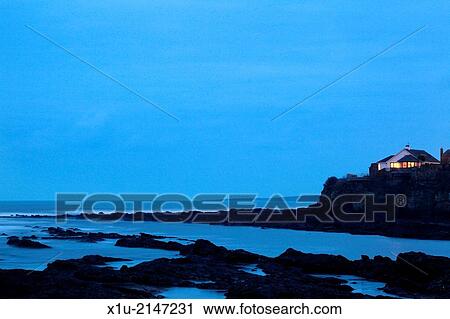 House on the Headland at Dusk Doo Craigs St Andrews Fife Scotland. View Large Photo Image Stock Image - House on the Headland at Dusk Doo Craigs St Andrews Fife Scotland.. Fotosearch