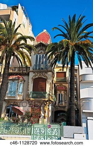 House. Promenade des Anglais. Nice. Alpes Maritimes. Cote d? Azur. France. View Large Photo Image Stock Image - House. Promenade des Anglais. Nice. Alpes Maritimes. Cote d? Azur. France.. Fotosearch