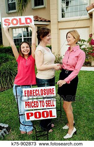 Stock Image - House sold. Fotosearch