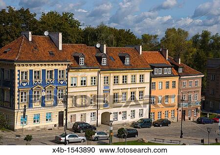 Houses along Mostowa street new town Warsaw Poland Europe View Large Photo Image Stock Image - Houses along Mostowa street new town Warsaw Poland Europe. Fotosearch