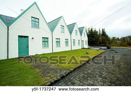 Houses at the Thingvellit National Park, Iceland View Large Photo Image Stock Photo - Houses at the Thingvellit National Park, Iceland. Fotosearch