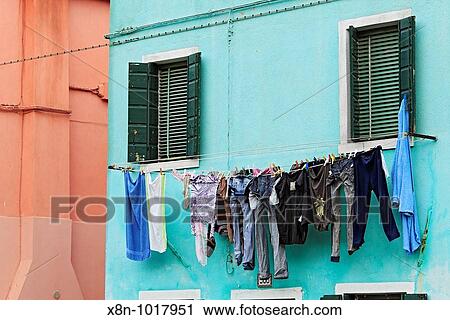 Houses with coloured facades, Burano, Venice, Veneto, Italy View Large Photo Image Stock Image - Houses with coloured facades, Burano, Venice, Veneto, Italy. Fotosearch