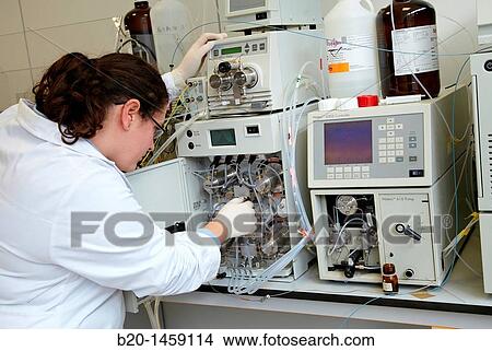 HPLC-MS (High Performance Liquid Chromatography-Mass Spectrometry), Analysis Lab, IkerChem research lab, design and synthesis of new chemical entities with therapeutic applications in oncology View Large Photo Image Picture - HPLC-MS (High Performance Liquid Chromatography-Mass Spectrometry), Analysis Lab, IkerChem research lab, design and synthesis of new chemical entities with therapeutic applications in oncology. Fotosearch