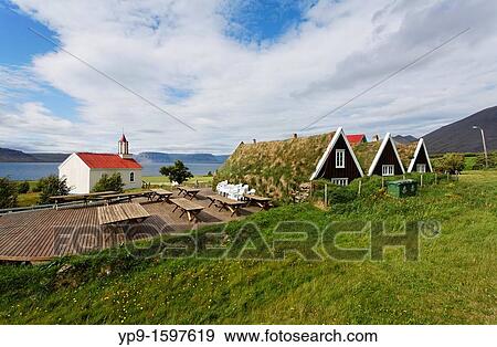 Stock Photo - Hrafnseyri, West Fjords, Iceland. Fotosearch